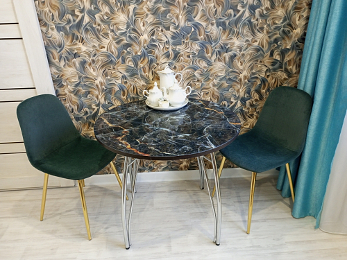 Стул на металлокаркасе Dabl 01 champagne / gold фото покупателя 65