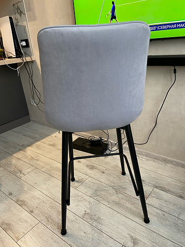 Барный стул Баодин 03 velutto 05 / черный фото покупателя 6