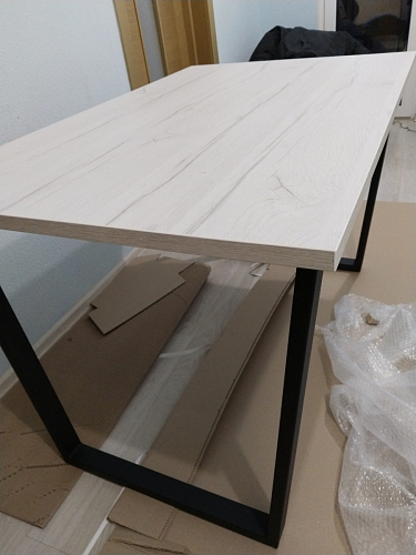 Стол Лота Лофт 120 25 мм сабия / белый матовый фото покупателя 355