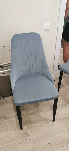 Стул на металлокаркасе Kora light blue / white фото покупателя 473