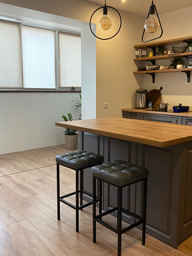 Барный стул Лофт катания лаванда / белый матовый фото покупателя 7