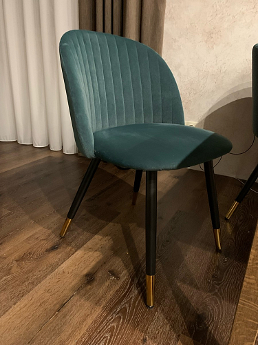 Стул на металлокаркасе Gabi 1 темно-серый / черный фото покупателя 102