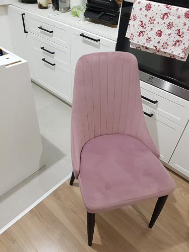 Стул на металлокаркасе Kora light blue / white фото покупателя 455