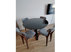 Стеклянный стол Норфолк 100 золото фото покупателя 3