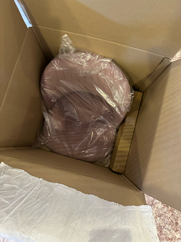 Стул на металлокаркасе Gabi 1 light blue / black / gold фото покупателя 464