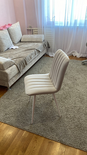 Стул на металлокаркасе Дани бежевый / белый фото покупателя 12