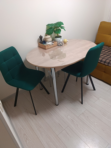 Комплект стульев Чилли 2 шт бежевый / черный фото покупателя 1225