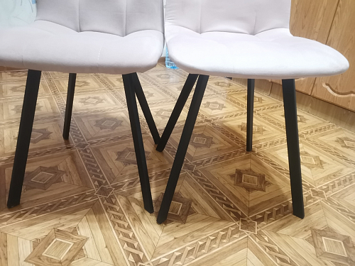 Стул на металлокаркасе Чилли К черный / зеленый фото покупателя 637