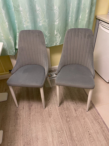 Стул на металлокаркасе Kora dark gray / black фото покупателя 265