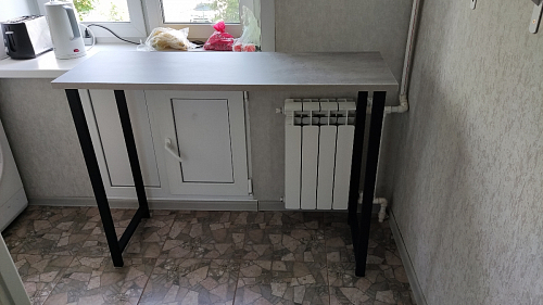 Барная стойка Дилан Лофт 120х60х110 бетон фото покупателя 119