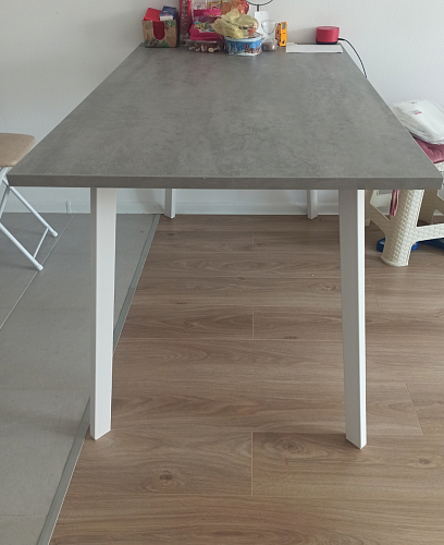 Стол Тринити Лофт 120 32 мм дуб галифакс табако / черный матовый фото покупателя 493