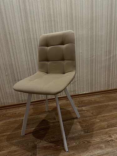 Стул на металлокаркасе Чилли светло-серый / белый каркас фото покупателя 132