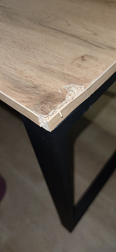 Письменный стол Битти Лофт 116х60х75 дуб делано светлый / белый матовый фото покупателя 128