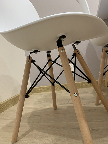 Стул Cindy Eames mod. 001 khaki / natural фото покупателя 489