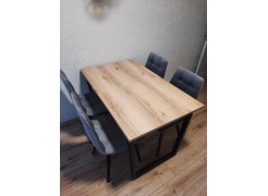 Стол Лота Лофт 120 25 мм сабия / черный матовый фото покупателя 500