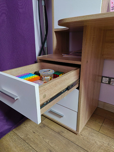 Письменный стол КСТ-16 левый венге / беленый дуб фото покупателя 90