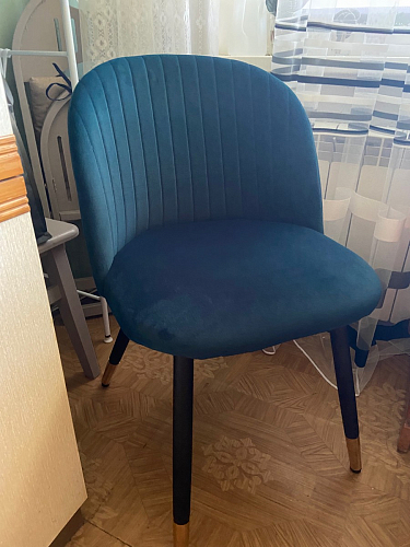 Стул на металлокаркасе Gabi latte / gold / black фото покупателя 206