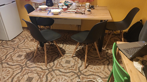 Деревянный стол Лота Лофт 120x75 дуб крафт табачный / черный матовый фото покупателя 841