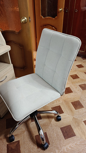 Компьютерное кресло One/Ван флок молочный 4 фото покупателя 12