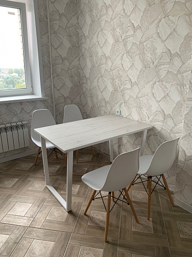 Деревянный стол Лота Лофт 140х80 черный матовый / бетон светлый фото покупателя 667