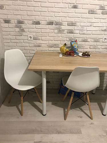 Пластиковый стул Eames PC-015 серо-голубой / дерево фото покупателя 211