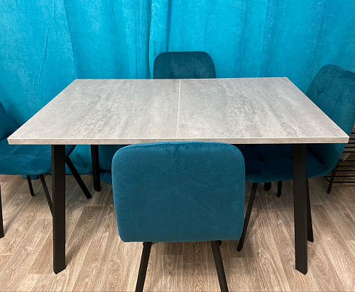 Стол Тринити Лофт 120 32 мм дуб галифакс табако / черный матовый фото покупателя 466