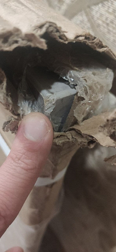 Стол Тринити Лофт 120 32 мм бетон / черный матовый фото покупателя 31