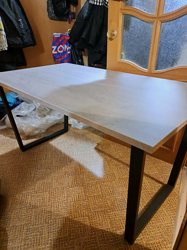 Деревянный стол Лота Лофт 140х80 дуб крафт табачный / черный матовый фото покупателя 779