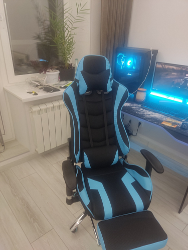 Компьютерное кресло Kano 1 light blue / black фото покупателя 94