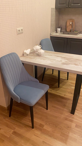 Стул на металлокаркасе Kora white / gray фото покупателя 409