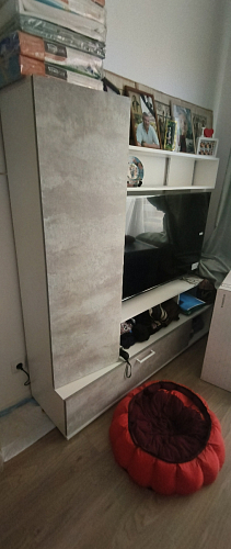 Готовая гостиная Jimenez дуб венге / белый глянец фото покупателя 123