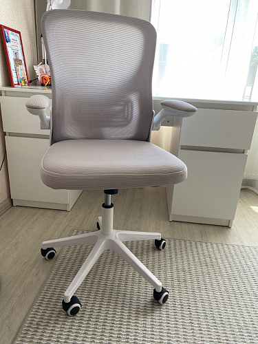 Компьютерное кресло Konfi gray / blue / white фото покупателя 155