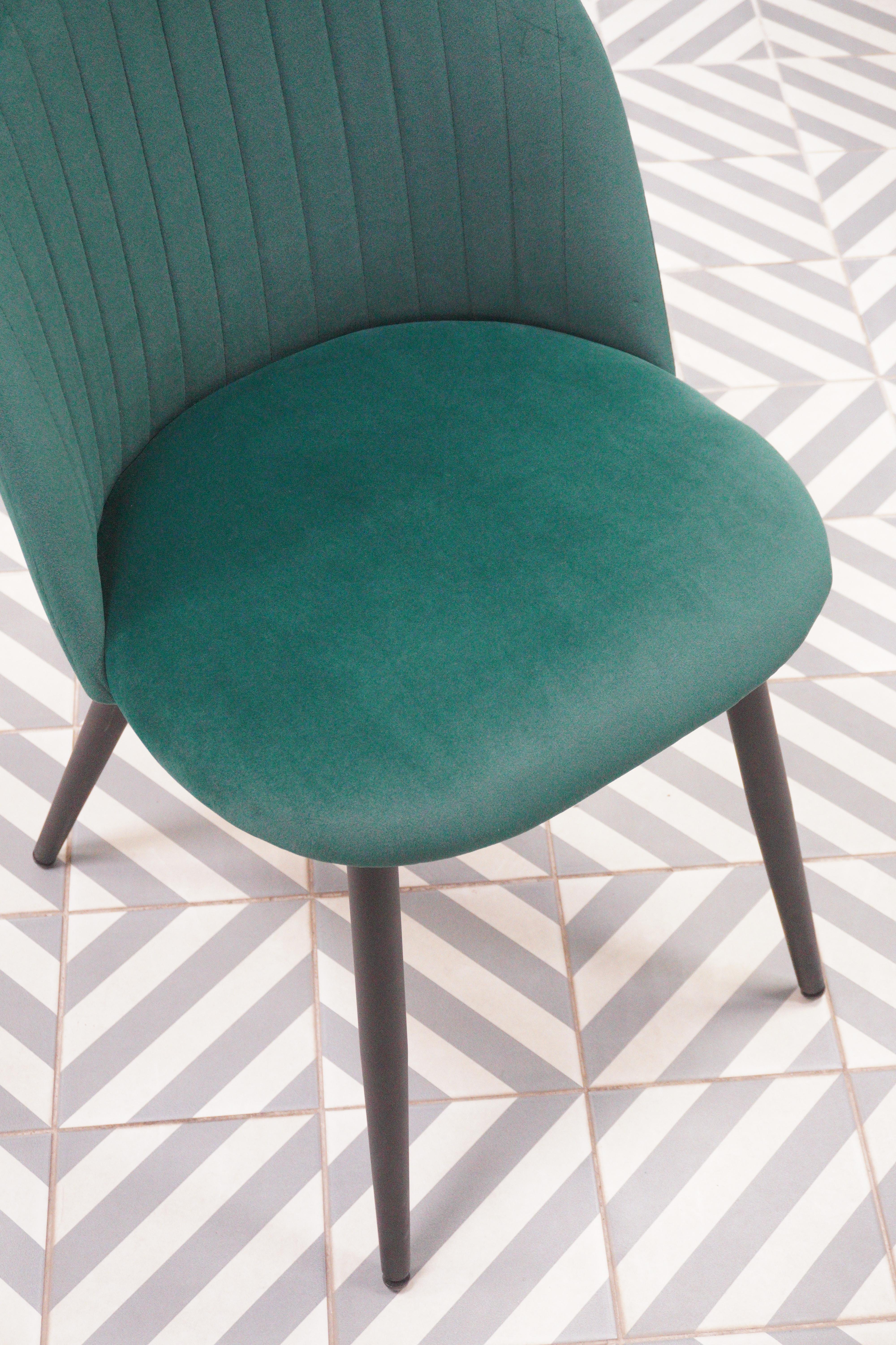 Стул на металлокаркасе Gabi gray / black из шоурума 5