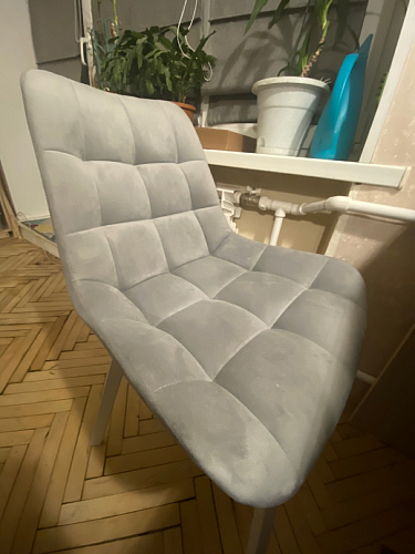 Стул на металлокаркасе Челси велюр коричневый / черный каркас фото покупателя 163