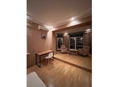 Письменный стол Леон Лофт дуб делано темный / черный матовый фото покупателя 84