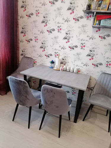 Деревянный стол Лота Лофт 120x75 дуб крафт табачный / черный матовый фото покупателя 301