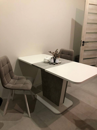 Стул на металлокаркасе Чилли К черный / зеленый фото покупателя 751