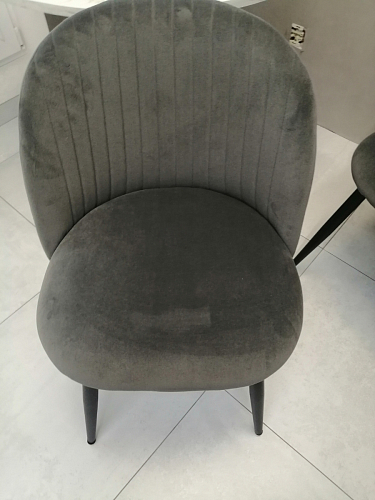 Стул на металлокаркасе Gabi 1 light blue / black / gold фото покупателя 383