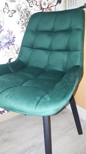 Стул на металлокаркасе Челси велюр коричневый / черный каркас фото покупателя 145