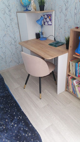 Стул на металлокаркасе Gabi 1 light purple / black фото покупателя 55