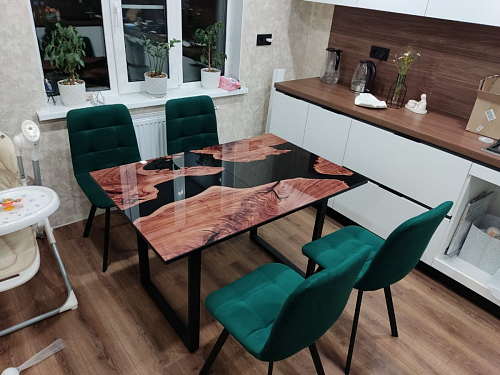 Стул на металлокаркасе Чилли К светло-серый велюр / черный каркас фото покупателя 228