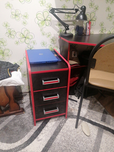 Тумба Ханна черная / красная - Уцененный экземпляр фото покупателя 155