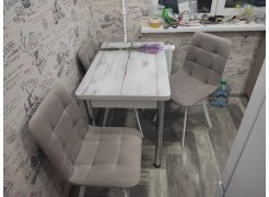 Стул на металлокаркасе Чилли светло-серый / черный фото покупателя 250