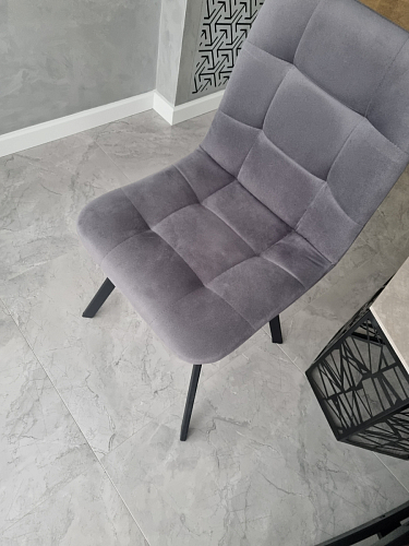 Стул на металлокаркасе Чилли черный / зеленый фото покупателя 994