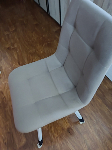 Стул на металлокаркасе Чилли К темно-серый (velutto 32) / черный фото покупателя 652