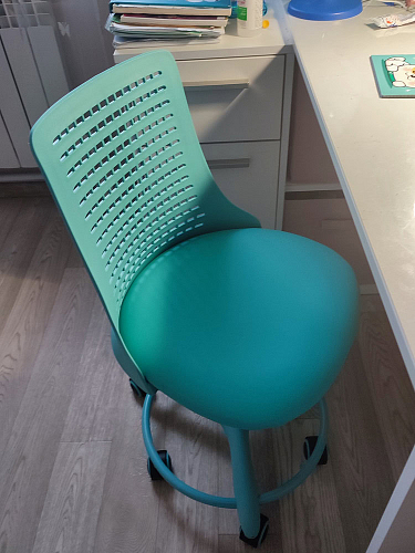 Компьютерное кресло Kiddy/Кидди розовое ткань (сетка) фото покупателя 44