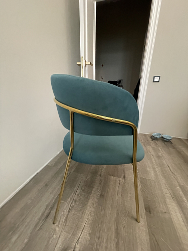 Стул на металлокаркасе Kamelia светло-фиолетовый / золотой фото покупателя 99