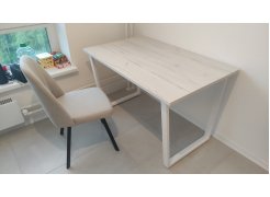 Стол Лота Лофт 140 25 мм черный матовый / дуб вотан фото покупателя 978