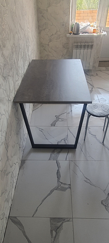 Деревянный стол Лота Лофт 120x75 дуб крафт табачный / черный матовый фото покупателя 940