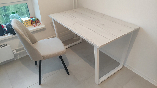 Стол раскладной Лота Лофт 120 25 мм юта / черный матовый фото покупателя 979